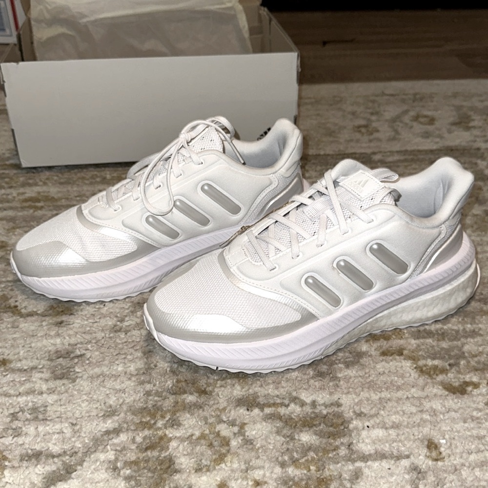 Adidas X Plrphase Women's 8 Running Shoes Sneakers Cloud White Zero Metalic